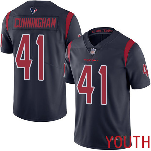Houston Texans Limited Navy Blue Youth Zach Cunningham Jersey NFL Football #41 Rush Vapor Untouchable->youth nfl jersey->Youth Jersey